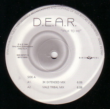 D.E.A.R. - Talk To Me