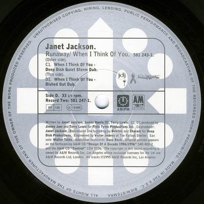 Janet Jackson - Runaway / When I Think Of You