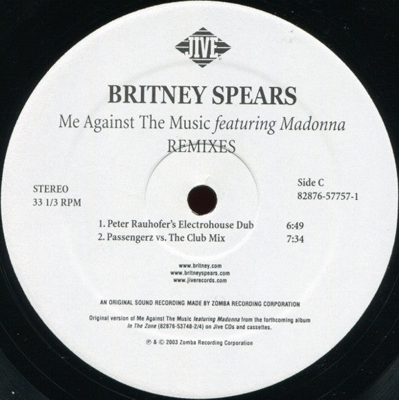 Britney Spears - Me Against The Music (Remixes) - (nuovo)