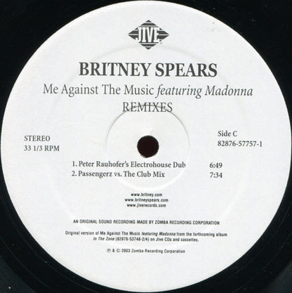 Britney Spears - Me Against The Music (Remixes) - (nuovo)