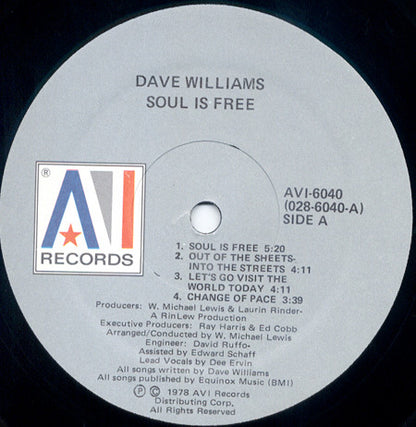 David Williams - Soul Is Free