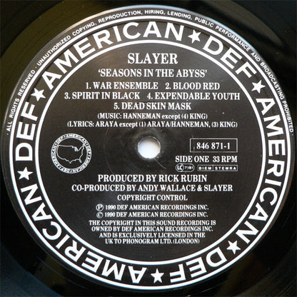 Slayer - Seasons In The Abyss