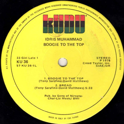 Idris Muhammad - Boogie To The Top