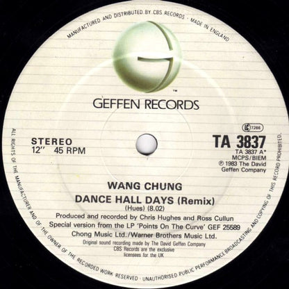 Wang Chung - Dance Hall Days