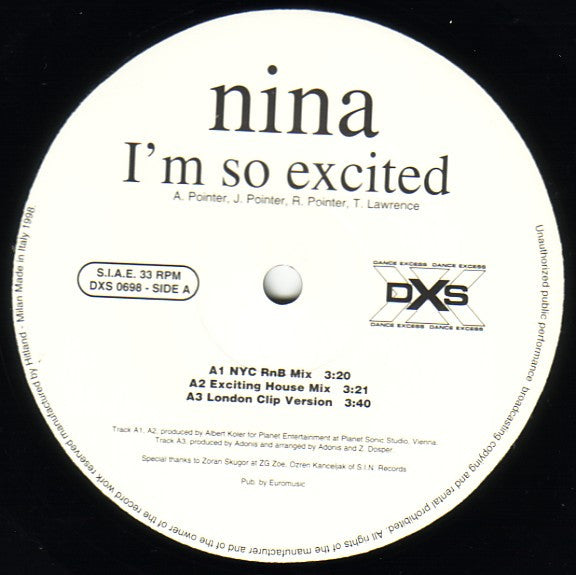 Nina Badrić - I'm So Excited