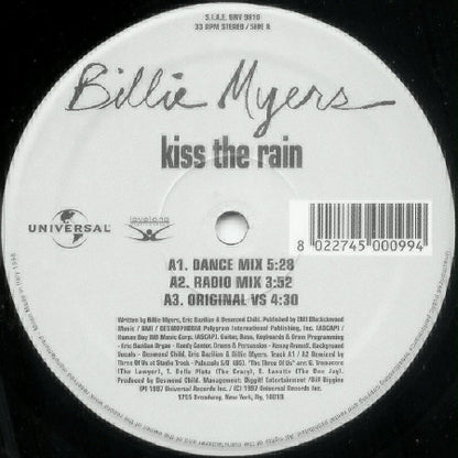 Billie Myers - Kiss The Rain