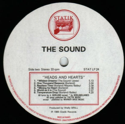The Sound - Heads And Hearts