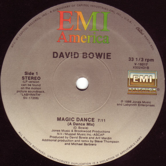 David Bowie - Magic Dance (A Dance Mix)