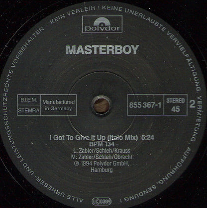 Masterboy - I Got To Give It Up