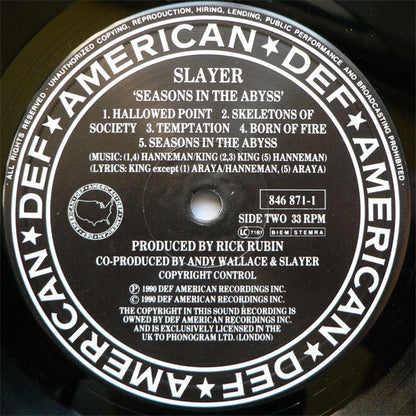 Slayer - Seasons In The Abyss