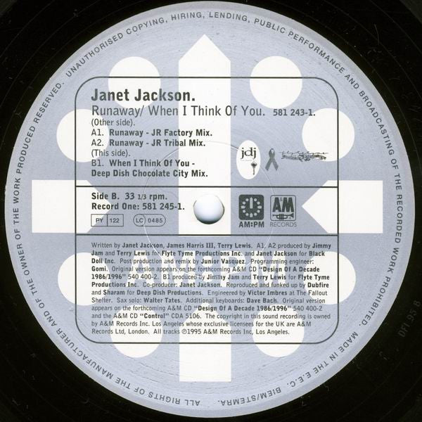 Janet Jackson - Runaway / When I Think Of You