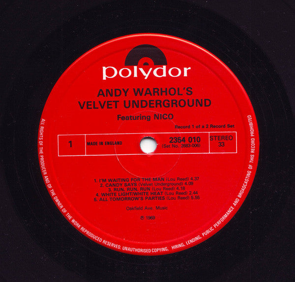 The Velvet Underground - Andy Warhol's Velvet Underground Featuring Nico