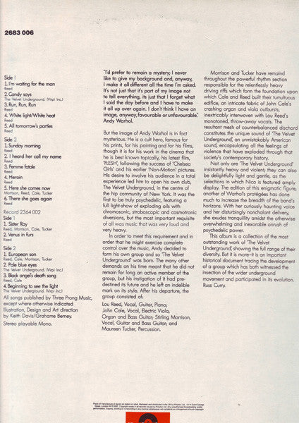 The Velvet Underground - Andy Warhol's Velvet Underground Featuring Nico