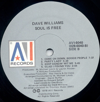 David Williams - Soul Is Free