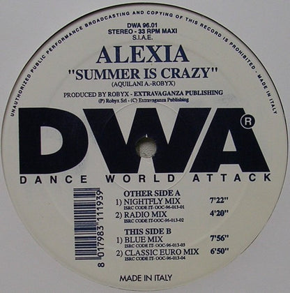 Alexia - Summer Is Crazy