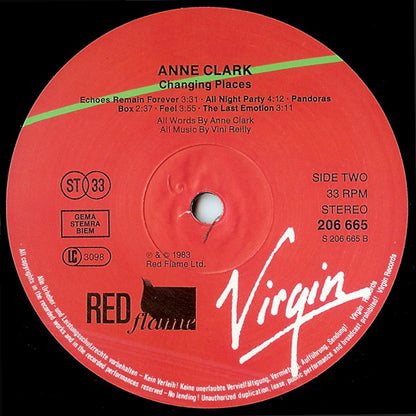 Anne Clark - Changing Places