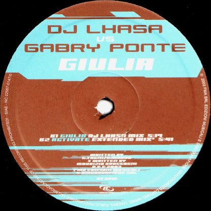 DJ Lhasa Vs Gabry Ponte – Giulia