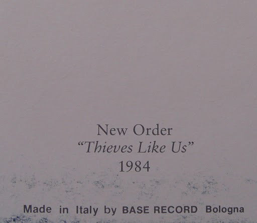 New Order - Thieves Like Us
