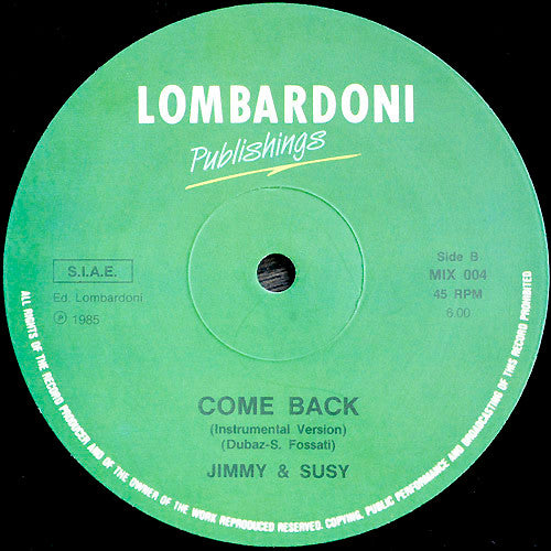 Jimmy & Susy - Come Back