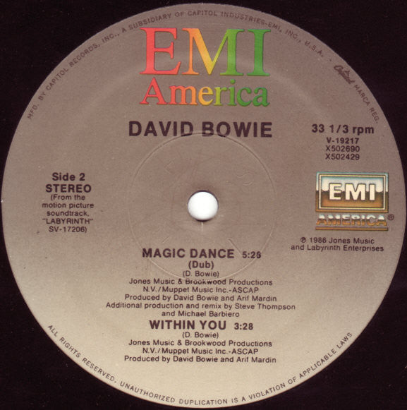 David Bowie - Magic Dance (A Dance Mix)