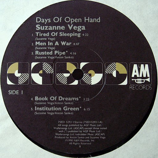 Suzanne Vega - Days Of Open Hand