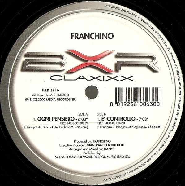 Franchino - Ogni Pensiero / E' Controllo