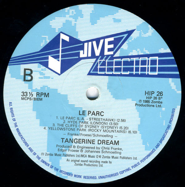 Tangerine Dream - Le Parc