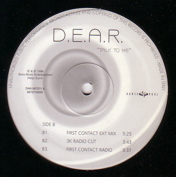 D.E.A.R. - Talk To Me