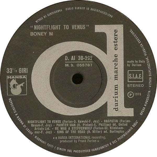 Boney M. - Nightflight To Venus