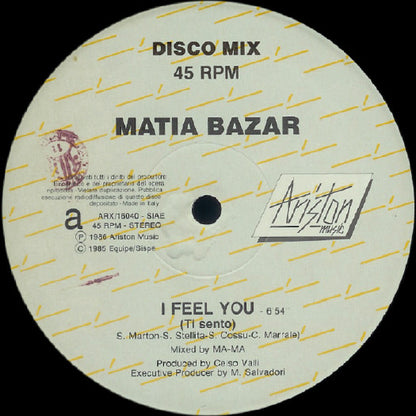Matia Bazar - I Feel You (Ti Sento)
