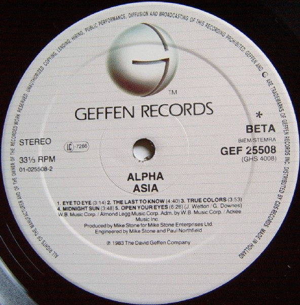Asia - Alpha