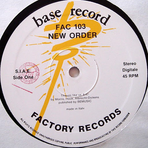 New Order - Thieves Like Us