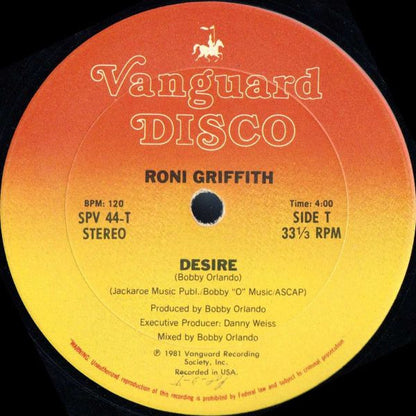 Roni Griffith - Desire / I Want Your Lovin'