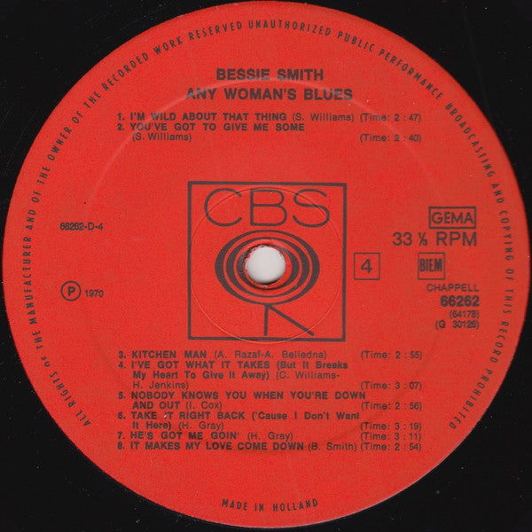 Bessie Smith - Any Woman's Blues