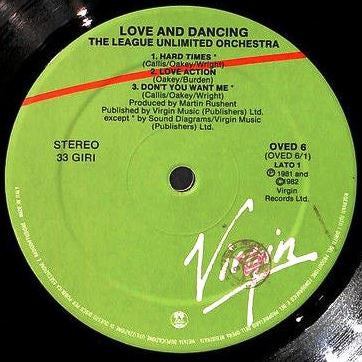 The League Unlimited Orchestra - Love And Dancing