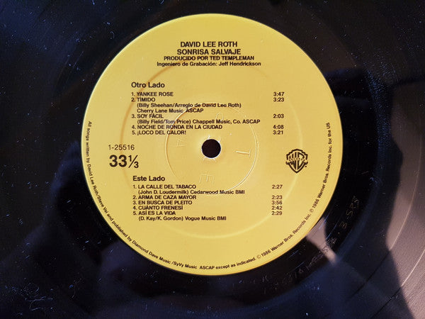 David Lee Roth - Sonrisa Salvaje