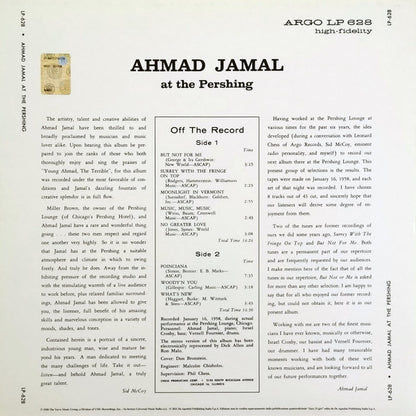 Ahmad Jamal Trio - Ahmad Jamal At The Pershing / But Not For Me - (sigillato)