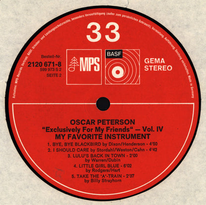 Oscar Peterson - My Favorite Instrument