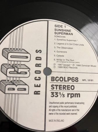Donovan - Sunshine Superman