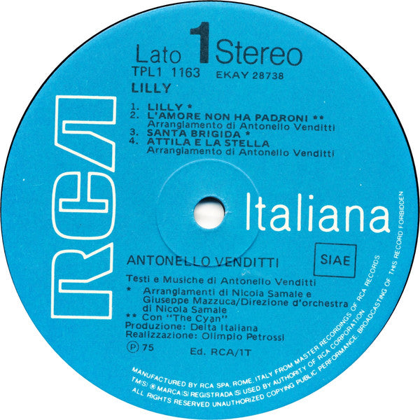 Antonello Venditti - Lilly