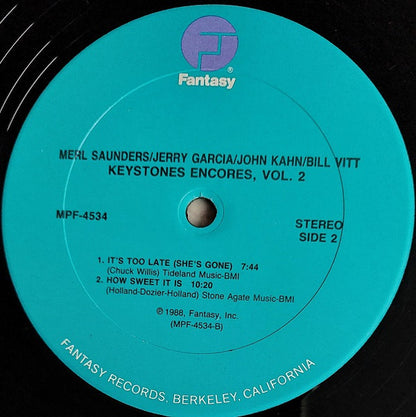 Merl Saunders, Jerry Garcia, John Kahn, Bill Vitt - Keystone Encores Volume II