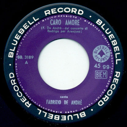 Fabrizio De André - Caro Amore - (7")