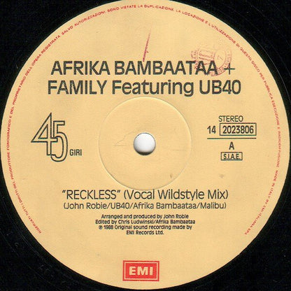 Afrika Bambaataa & Family - Reckless