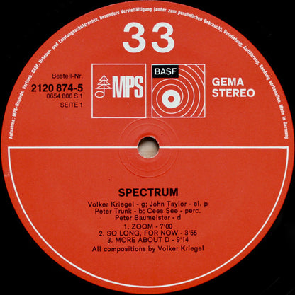 Volker Kriegel - Spectrum