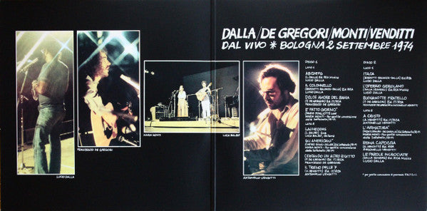 Dalla / De Gregori / Monti / Venditti ‎– Dal Vivo - Bologna 2 Settembre 1974
