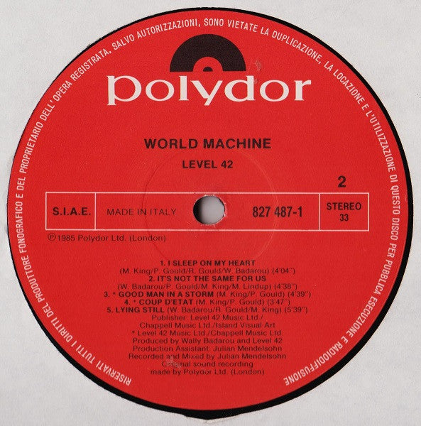 Level 42 - World Machine