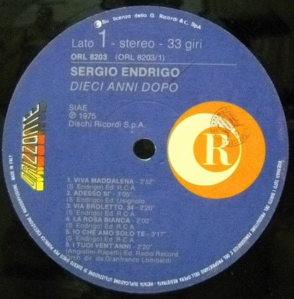 Sergio Endrigo - Dieci Anni Dopo