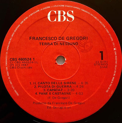 Francesco De Gregori - Terra Di Nessuno