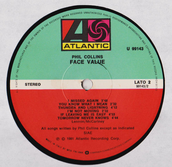Phil Collins - Face Value