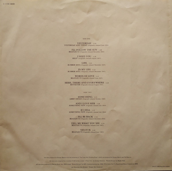 The Beatles - Love Songs